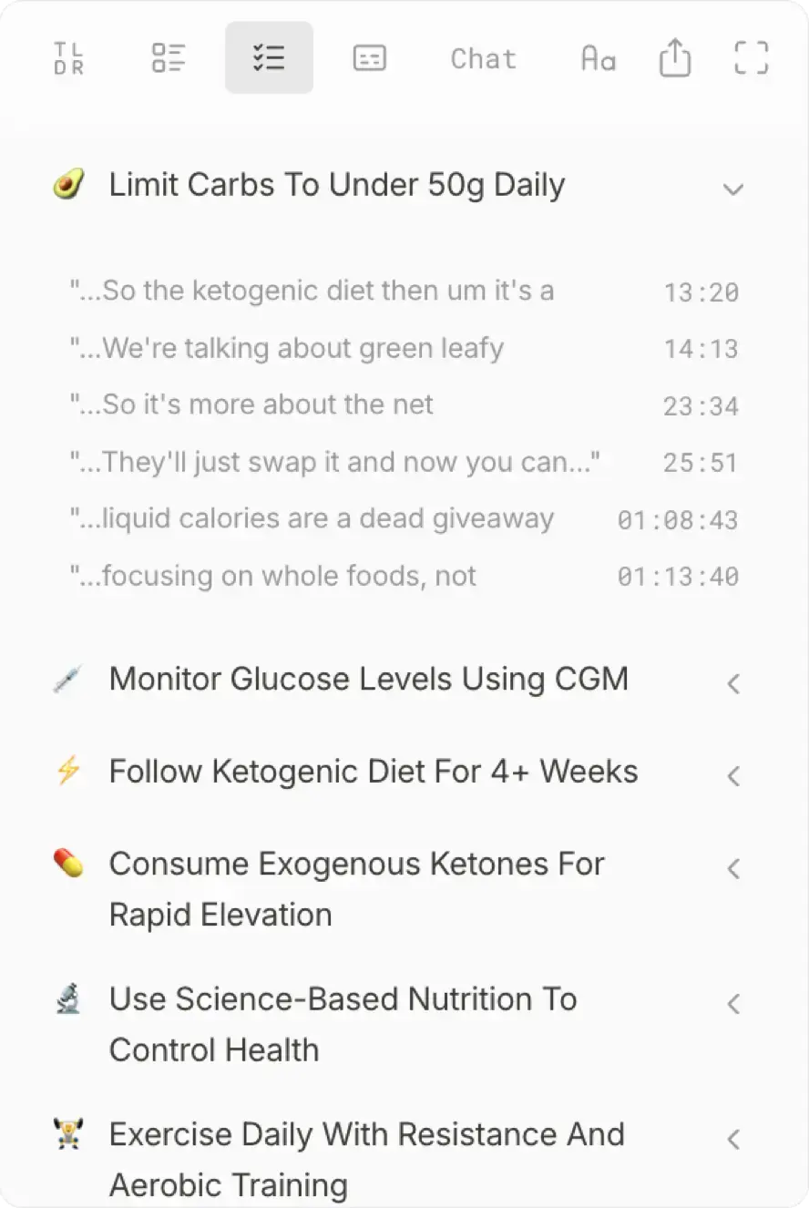 Actionables