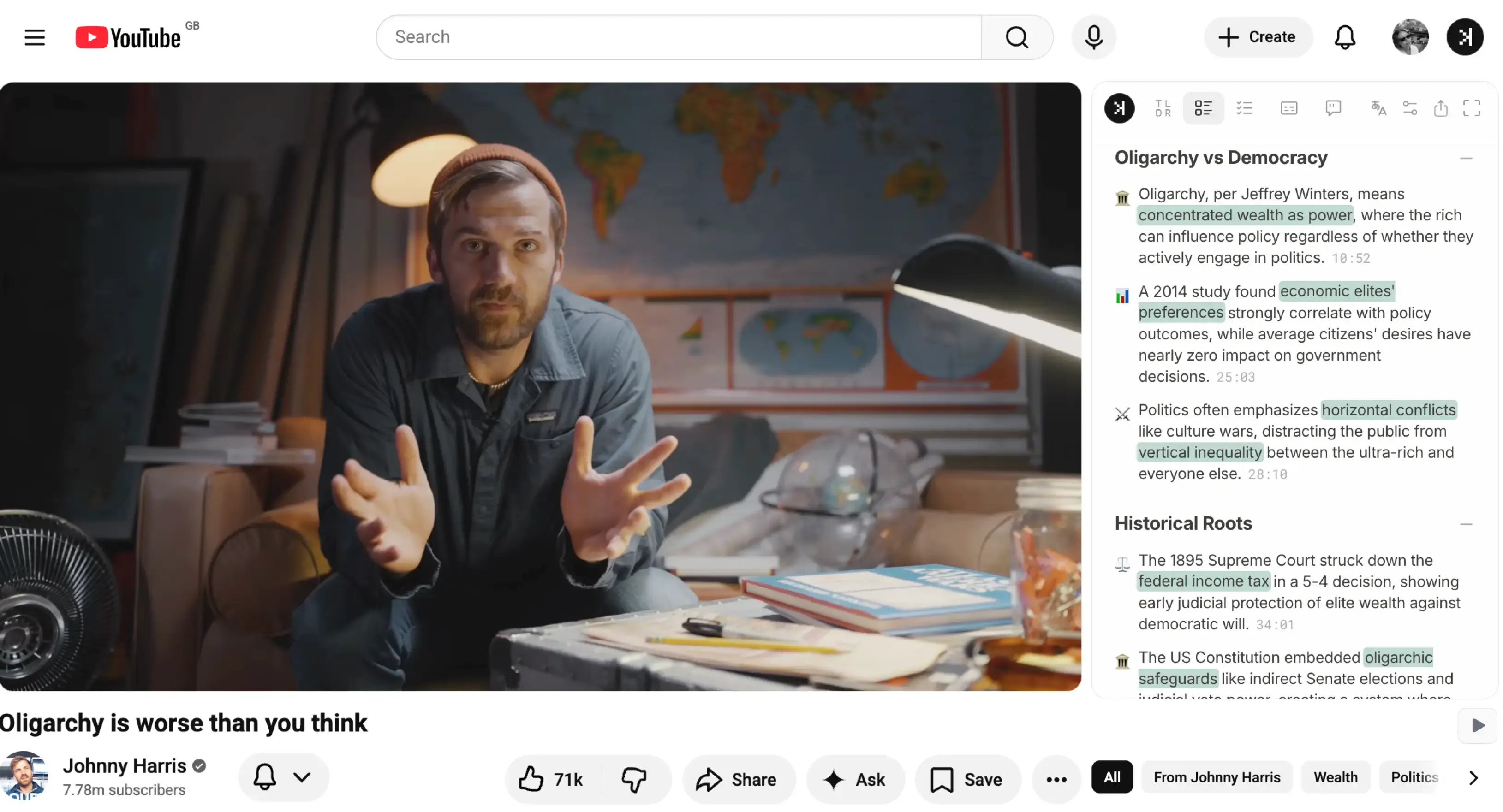 Export long YouTube lectures and interviews to PDF with SkipBait